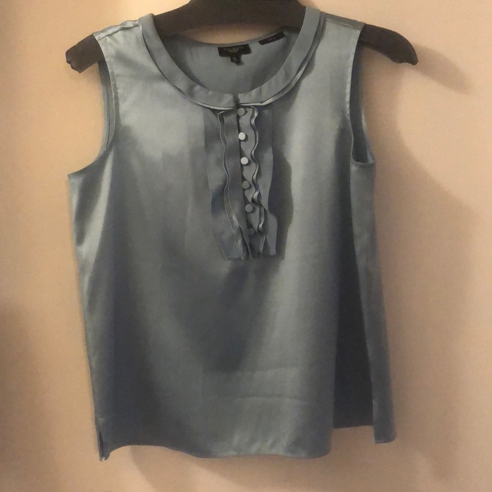 Blue Talbots Blouse